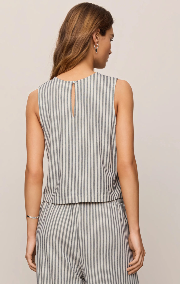 Z-Supply Women's Sloane Knit Striped Tank Top - Eclipse