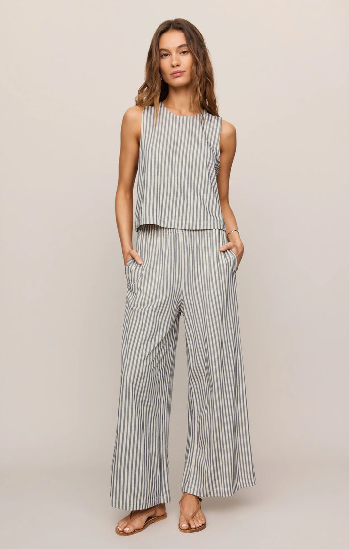 Z-Supply Women's Sloane Knit Striped Tank Top - Eclipse
