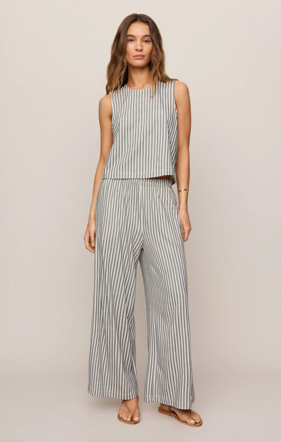 Z-Supply Women's Sloane Knit Striped Tank Top - Eclipse