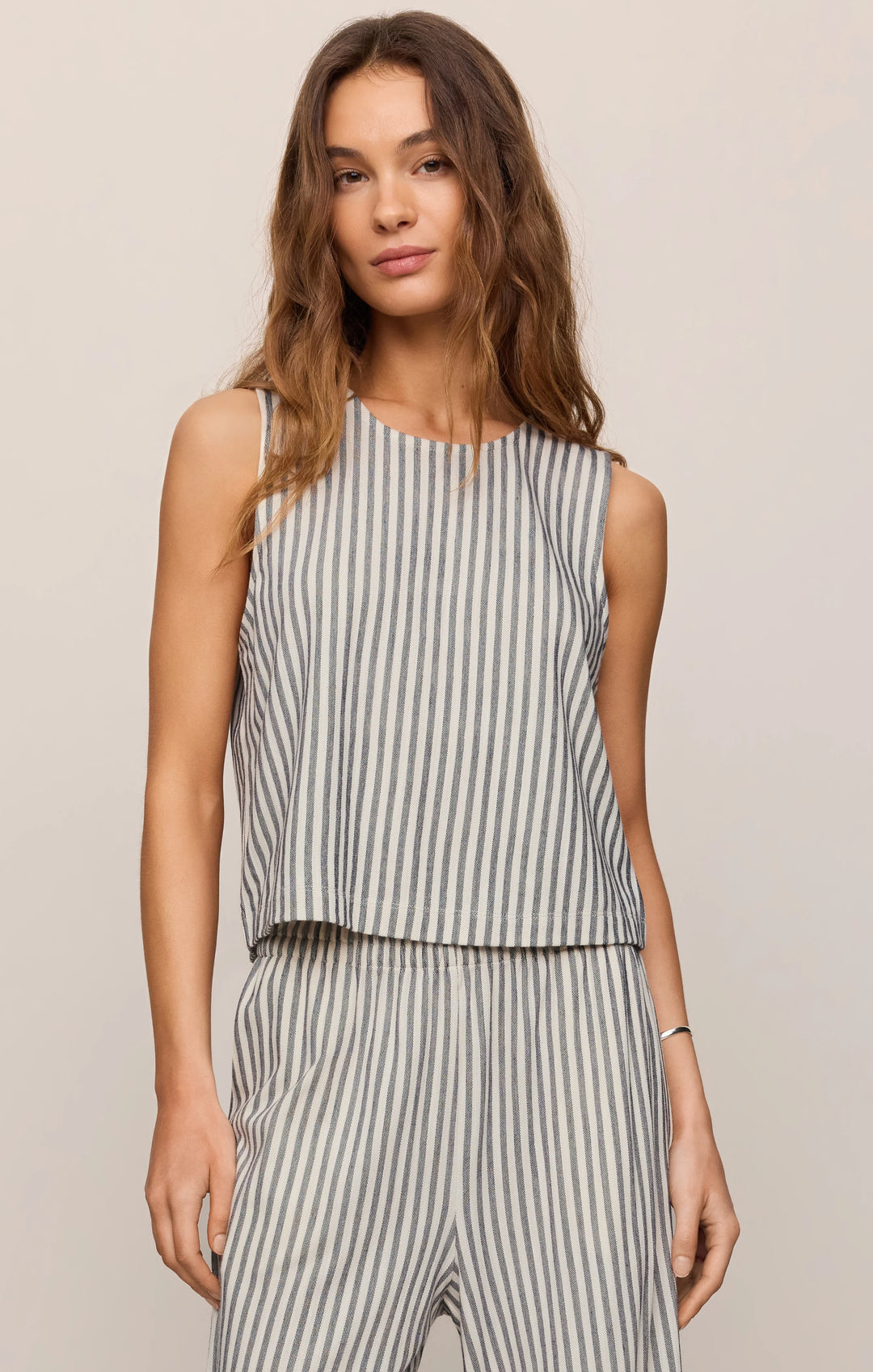 Z-Supply Women's Sloane Knit Striped Tank Top - Eclipse