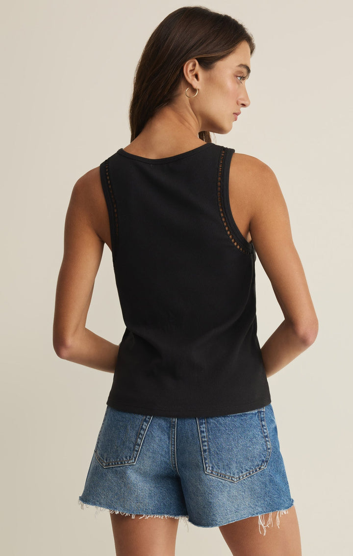 Z-Supply Women's Boa Rib Tank - Black - Sun Diego Boardshop