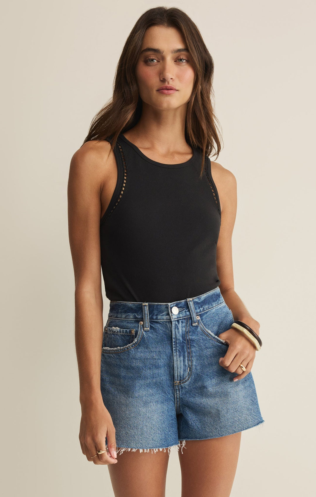 Z-Supply Women's Boa Rib Tank - Black - Sun Diego Boardshop