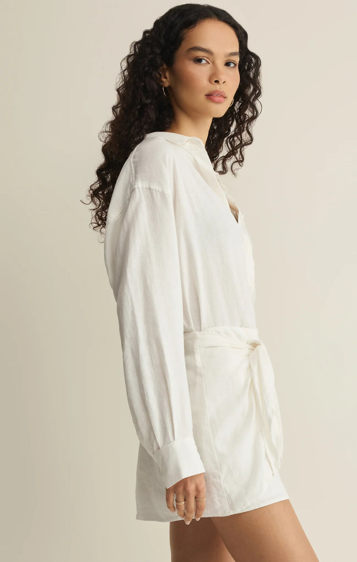 Z-Supply Women's Signature Linen Top - White
