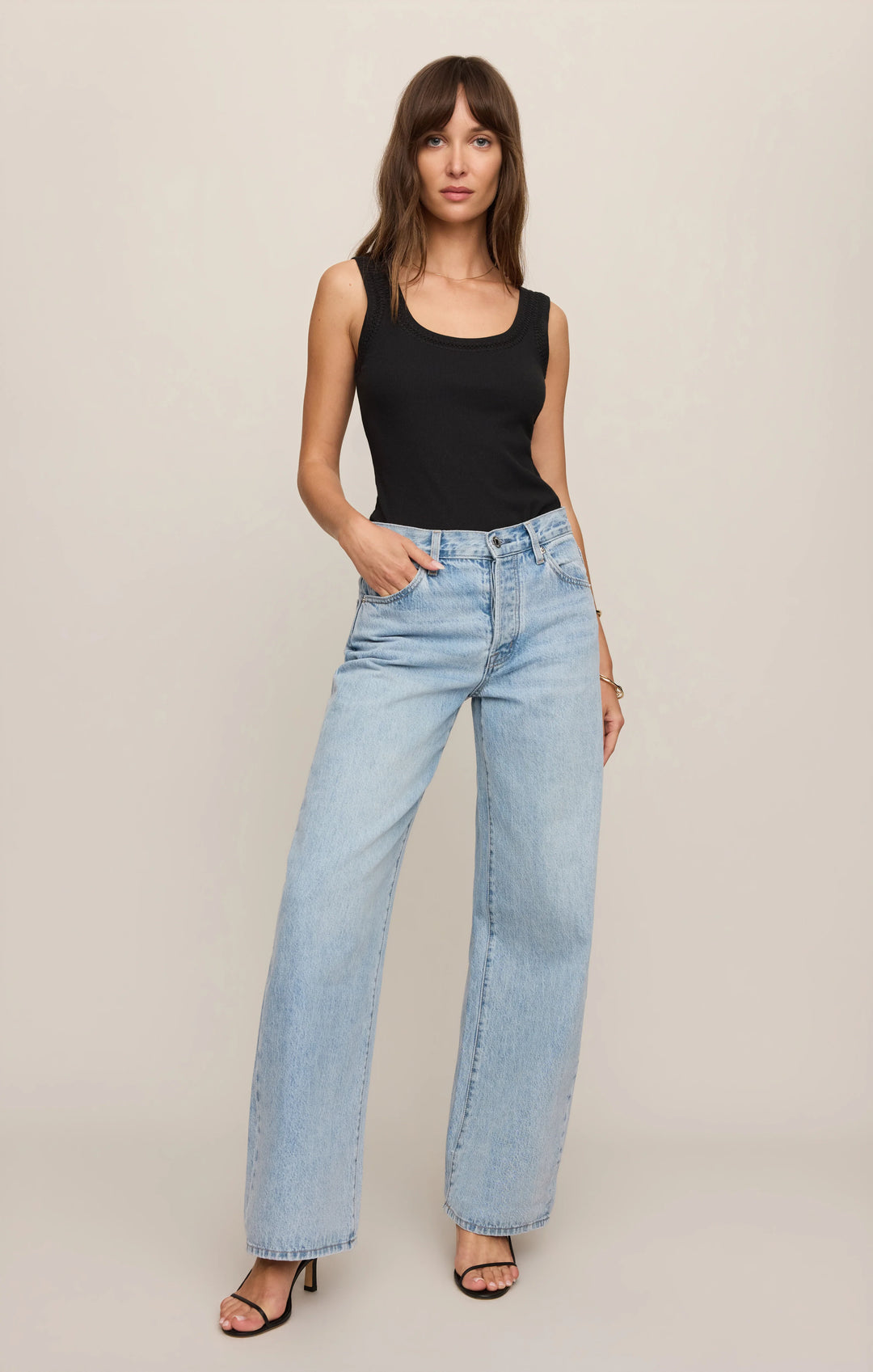 Z-Supply Women's Larkin Whipstitch Tank - Black - Sun Diego Boardshop