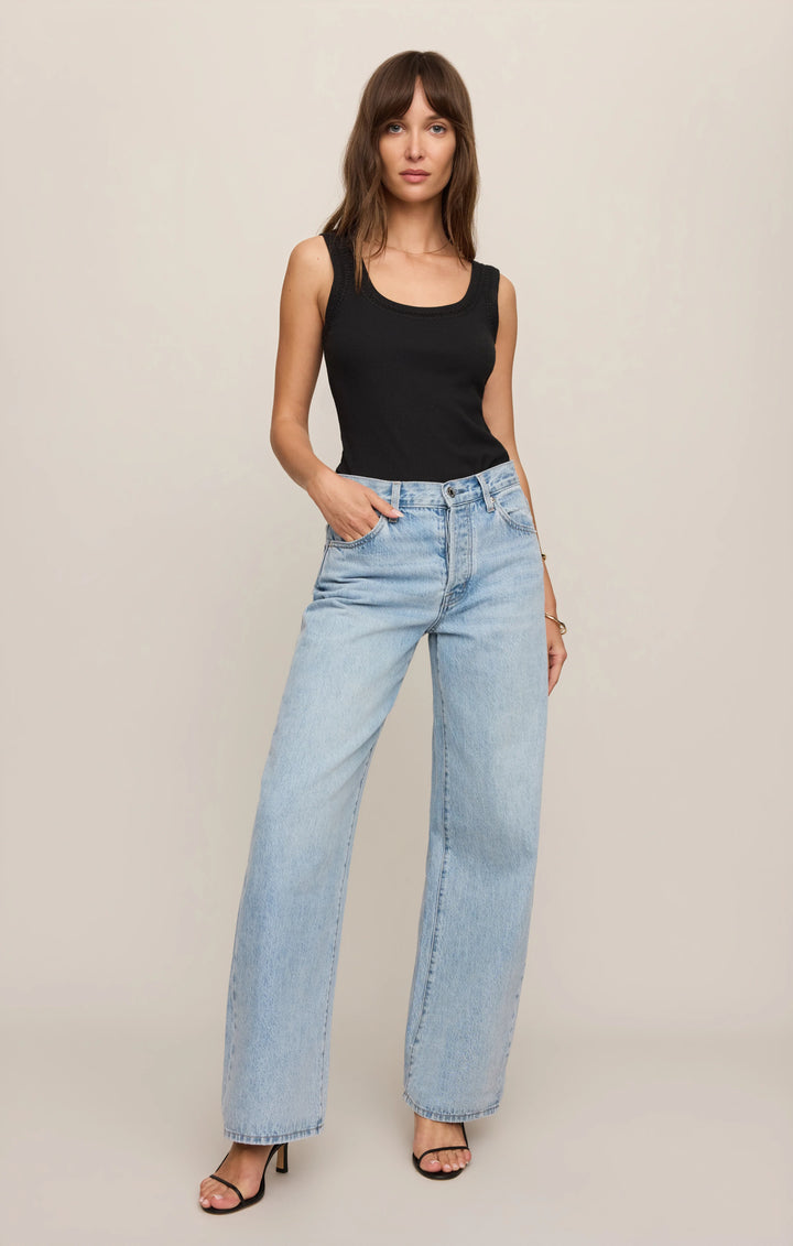Z-Supply Women's Larkin Whipstitch Tank - Black - Sun Diego Boardshop