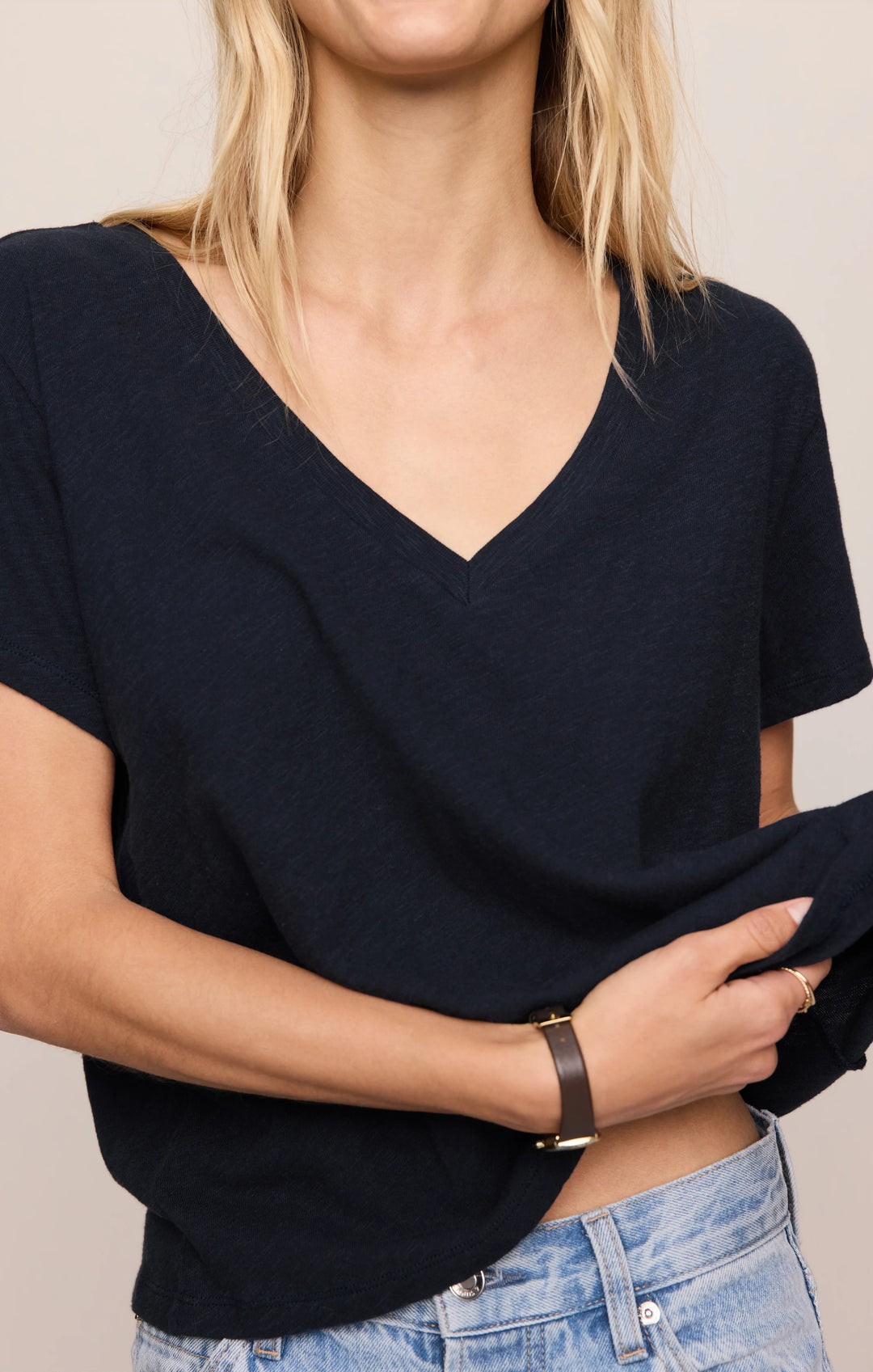 Z Supply Women's Nomad Slub V-Neck Tee - Eclipse - Sun Diego Boardshop