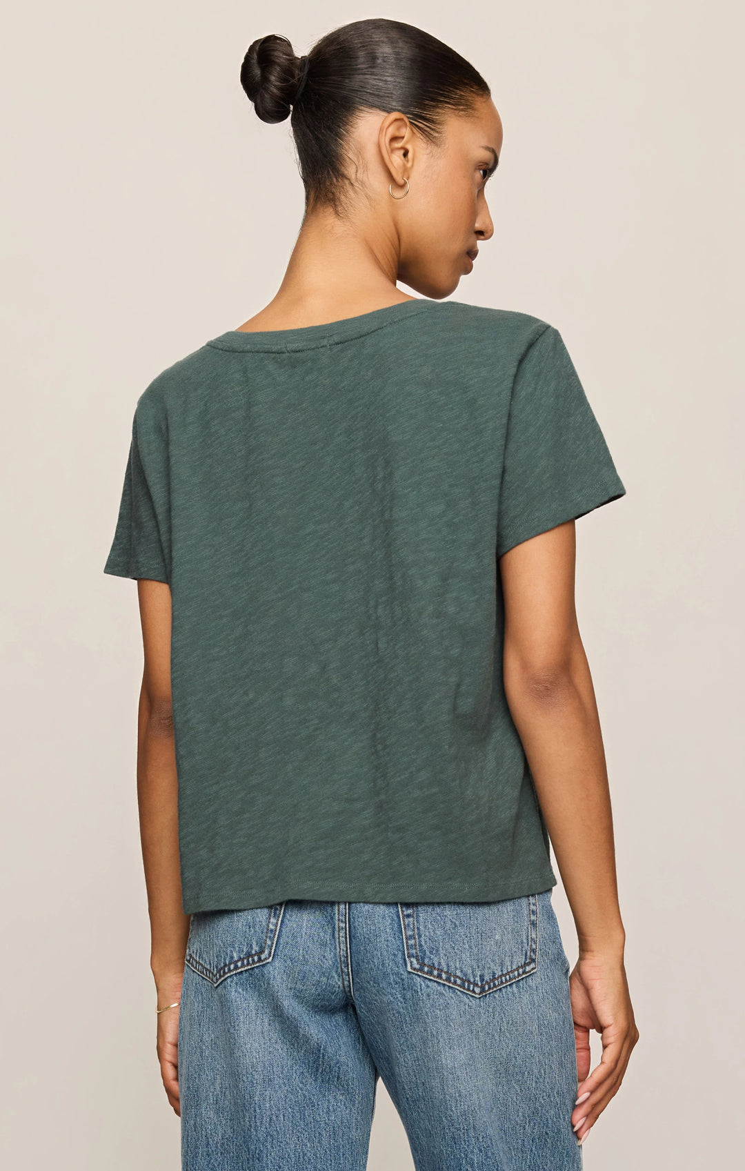 Z-Supply Women's Nomad Slub V-Neck Tee - Emerald Cove - Sun Diego Boardshop