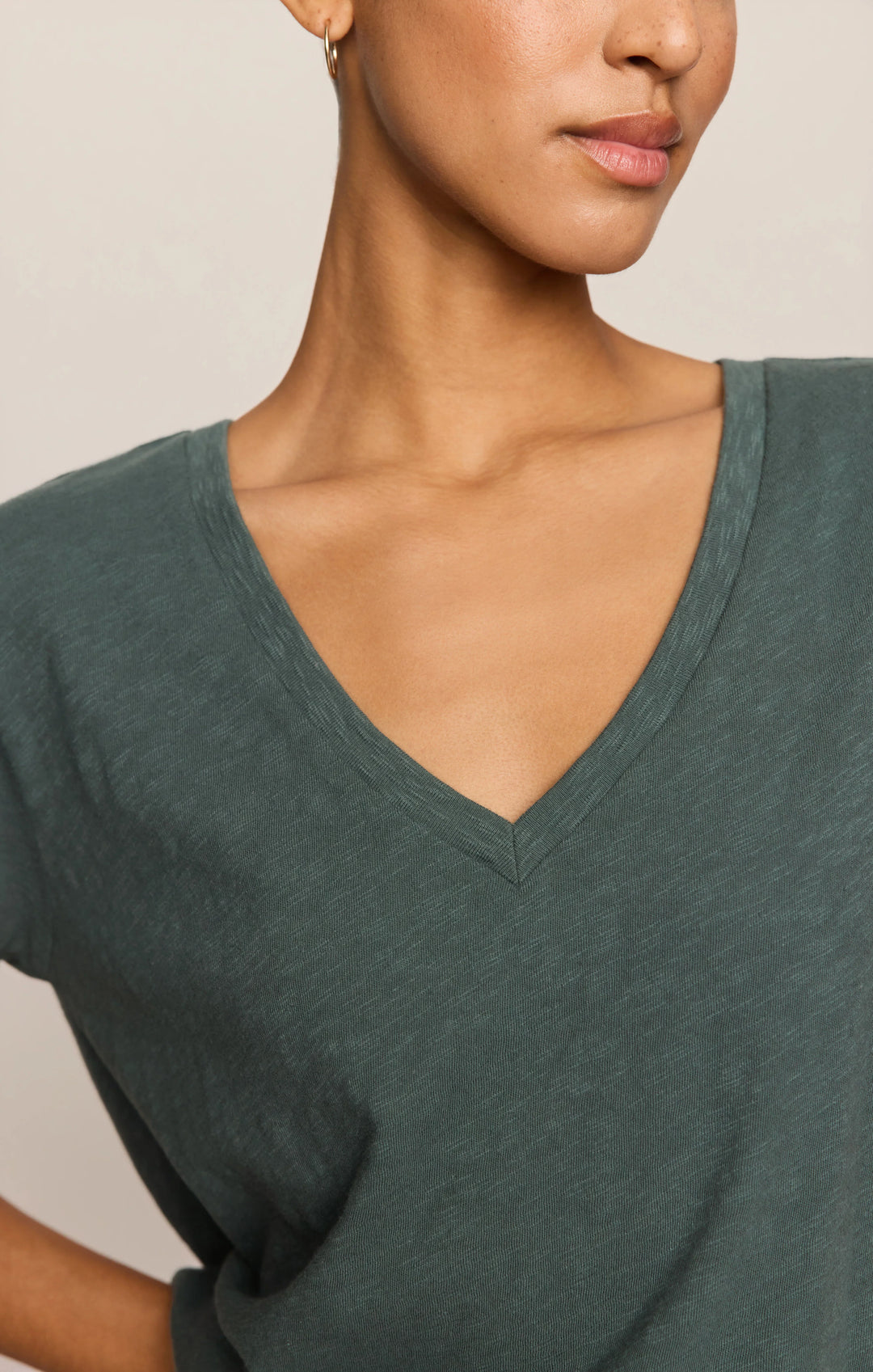 Z-Supply Women's Nomad Slub V-Neck Tee - Emerald Cove - Sun Diego Boardshop