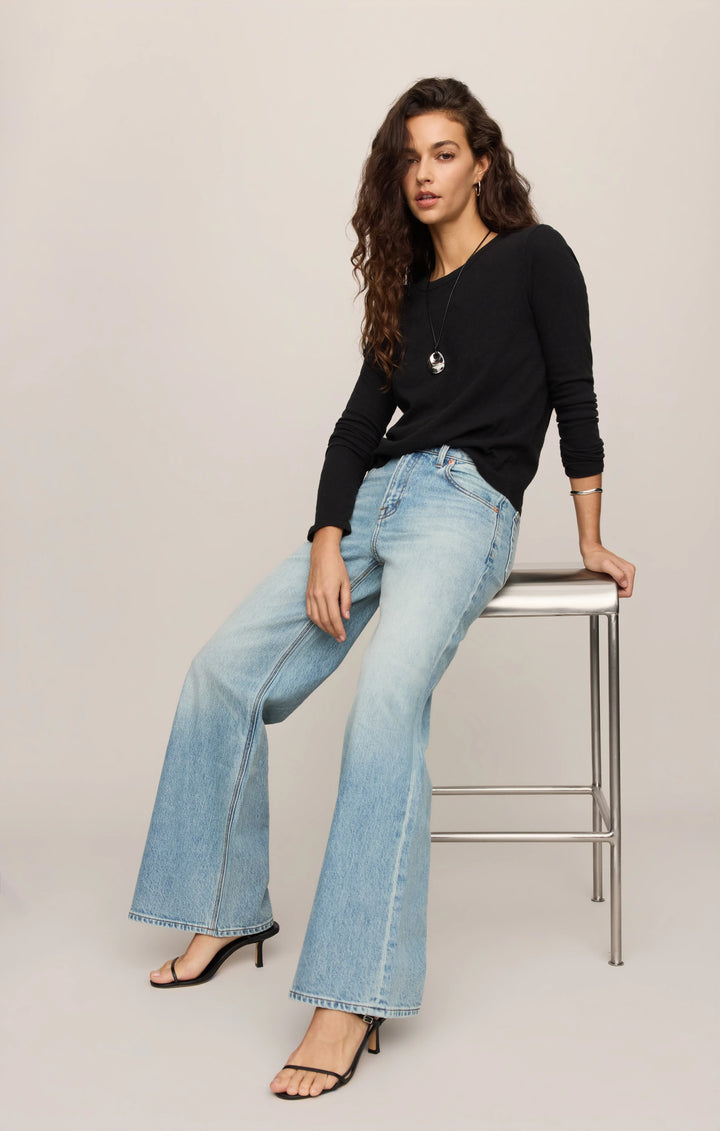 Z-Supply Women's Junie Long Sleeve Tee - Black - Sun Diego Boardshop