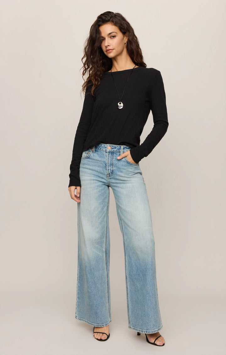 Z-Supply Women's Junie Long Sleeve Tee - Black - Sun Diego Boardshop