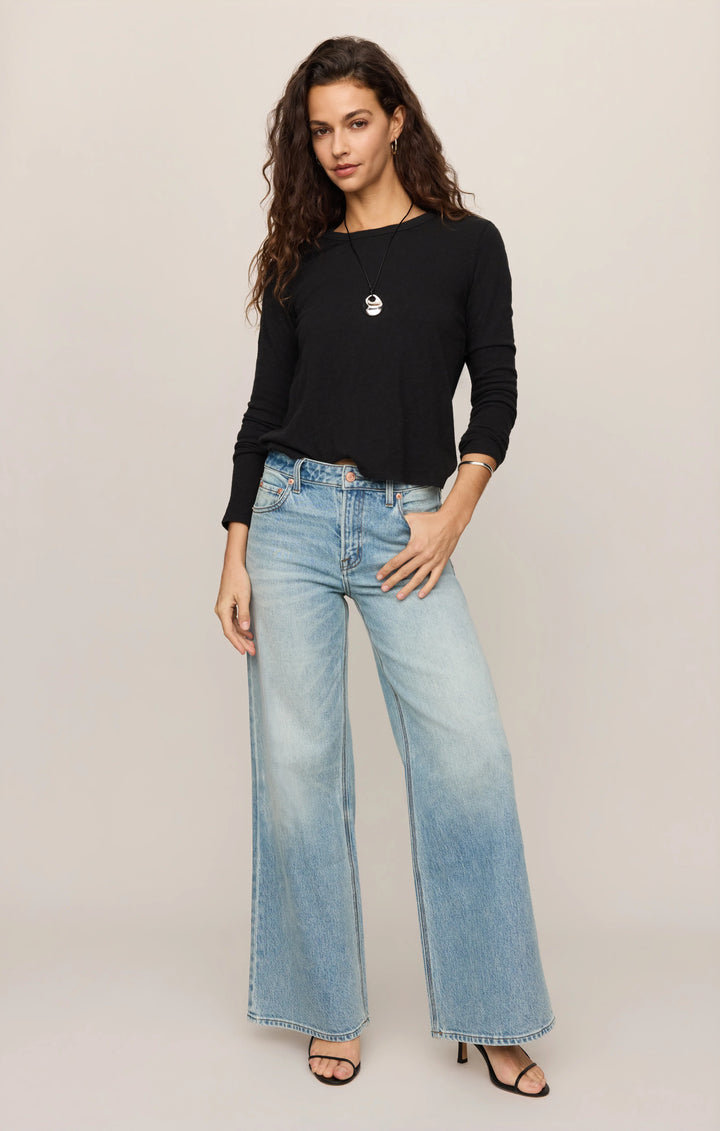 Z-Supply Women's Junie Long Sleeve Tee - Black - Sun Diego Boardshop