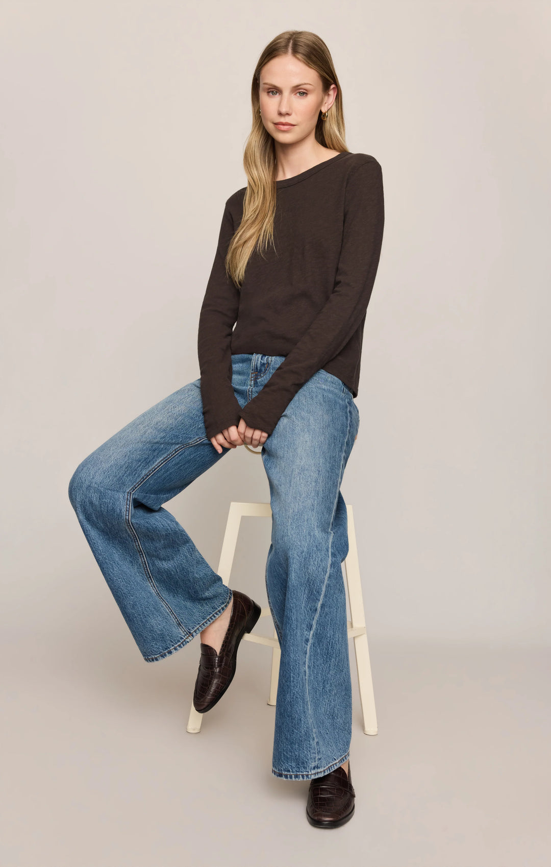 Z-Supply Women's Junie Long Sleeve Tee - Cocoa Bean - Sun Diego Boardshop
