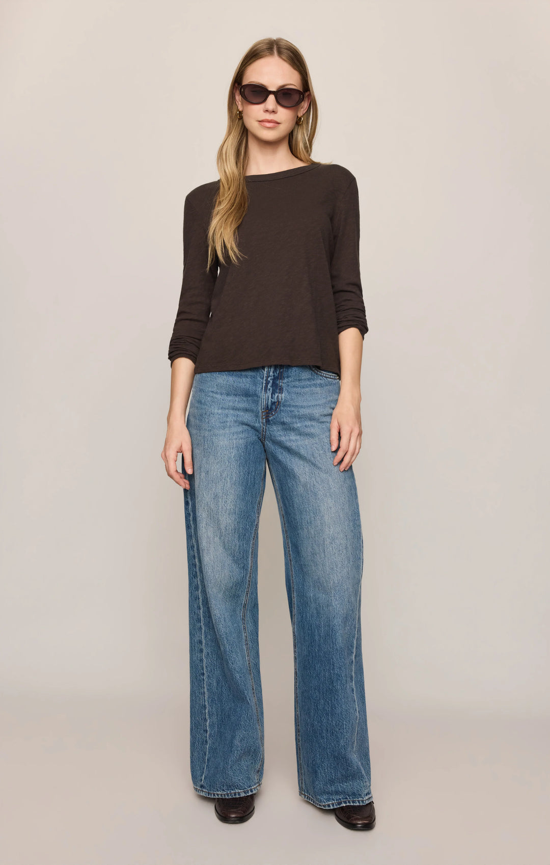 Z-Supply Women's Junie Long Sleeve Tee - Cocoa Bean - Sun Diego Boardshop