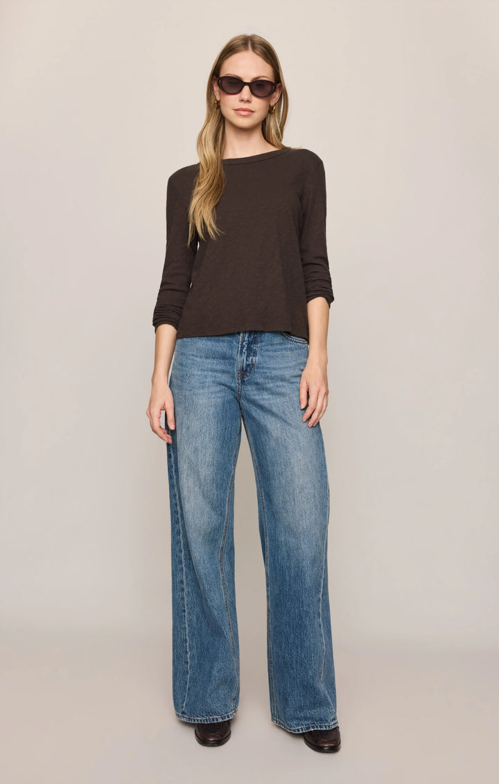 Z-Supply Women's Junie Long Sleeve Tee - Cocoa Bean - Sun Diego Boardshop