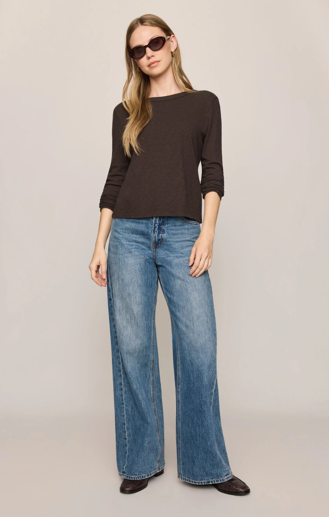 Z-Supply Women's Junie Long Sleeve Tee - Cocoa Bean - Sun Diego Boardshop