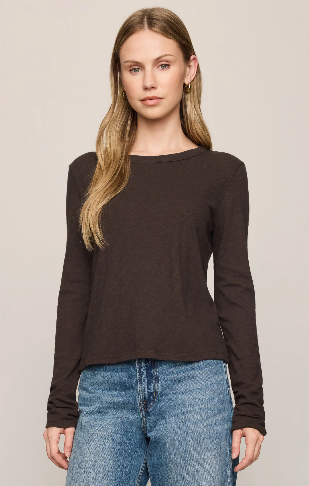 Z-Supply Women's Junie Long Sleeve Tee - Cocoa Bean - Sun Diego Boardshop