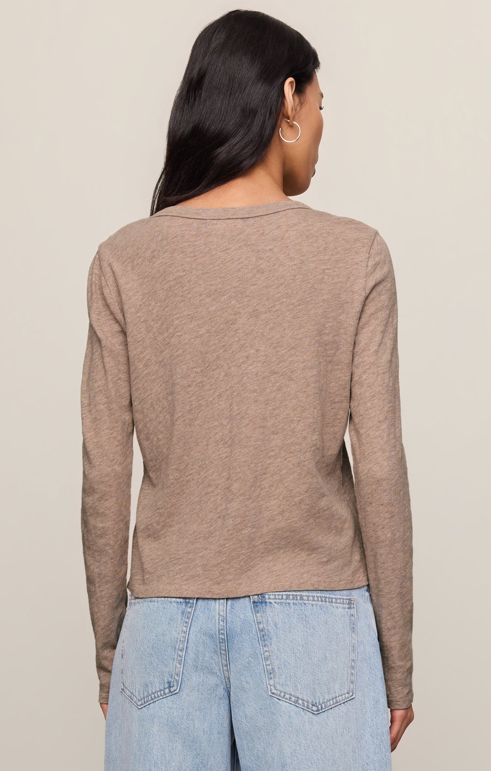 Z-Supply Women's Junie Long Sleeve Tee - Heather Ash - Sun Diego Boardshop