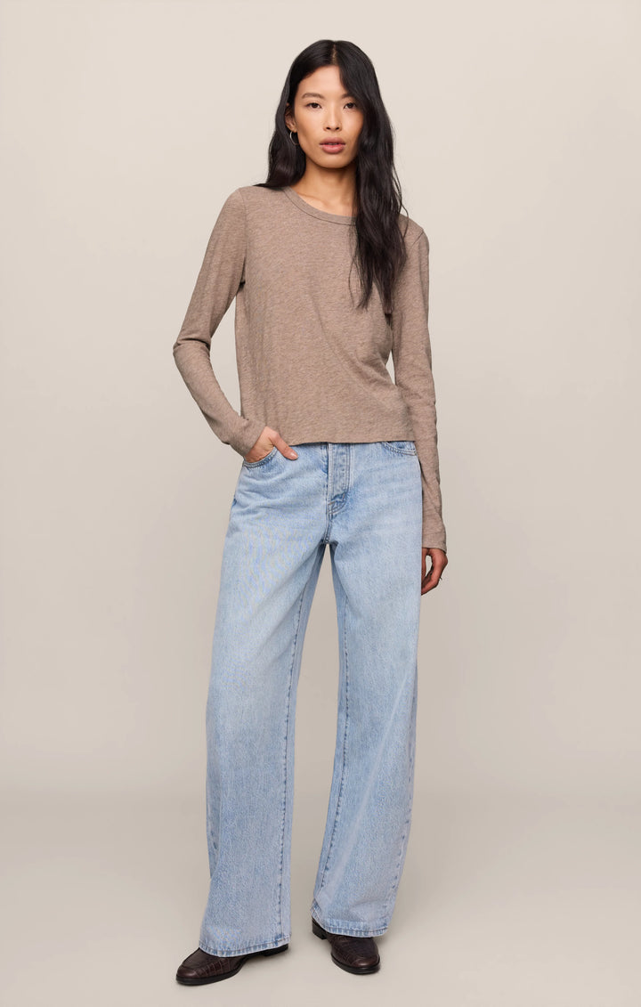 Z-Supply Women's Junie Long Sleeve Tee - Heather Ash - Sun Diego Boardshop