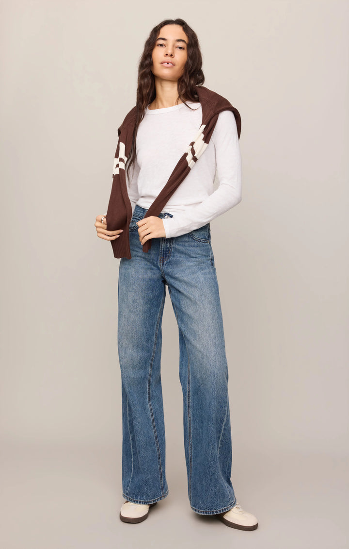 Z-Supply Women's Junie Long Sleeve Tee - White - Sun Diego Boardshop