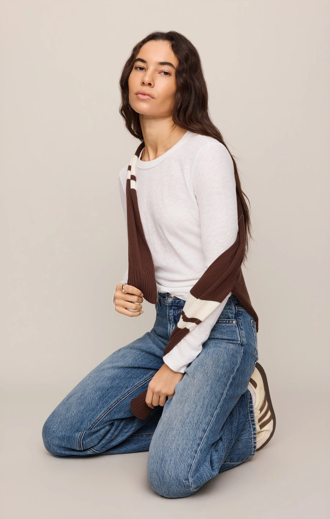 Z-Supply Women's Junie Long Sleeve Tee - White - Sun Diego Boardshop