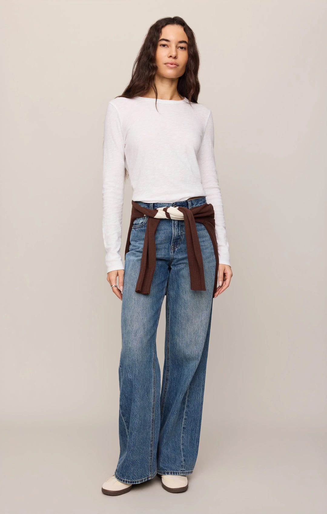 Z-Supply Women's Junie Long Sleeve Tee - White - Sun Diego Boardshop