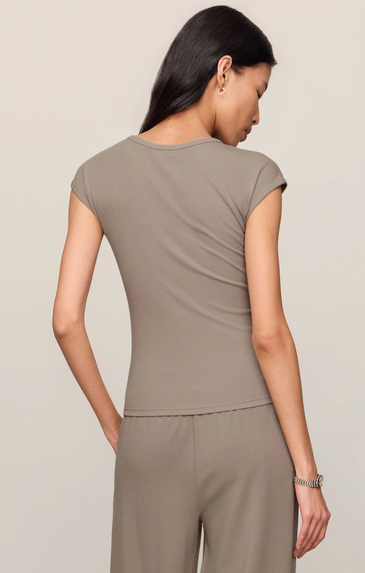 Z-Supply Women's Soft Trace Second Skin Tee - Wild Mushroom - Sun Diego Boardshop