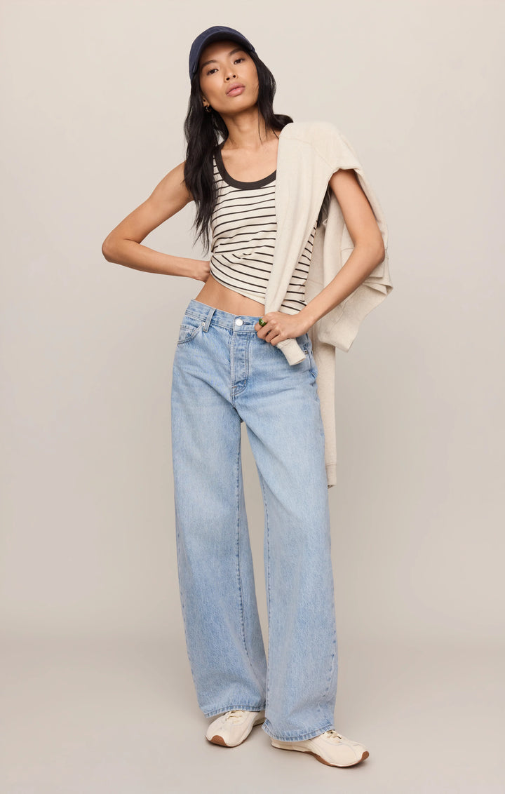 Z-Supply Women's Rowe Striped Scoop Tank - Cloud