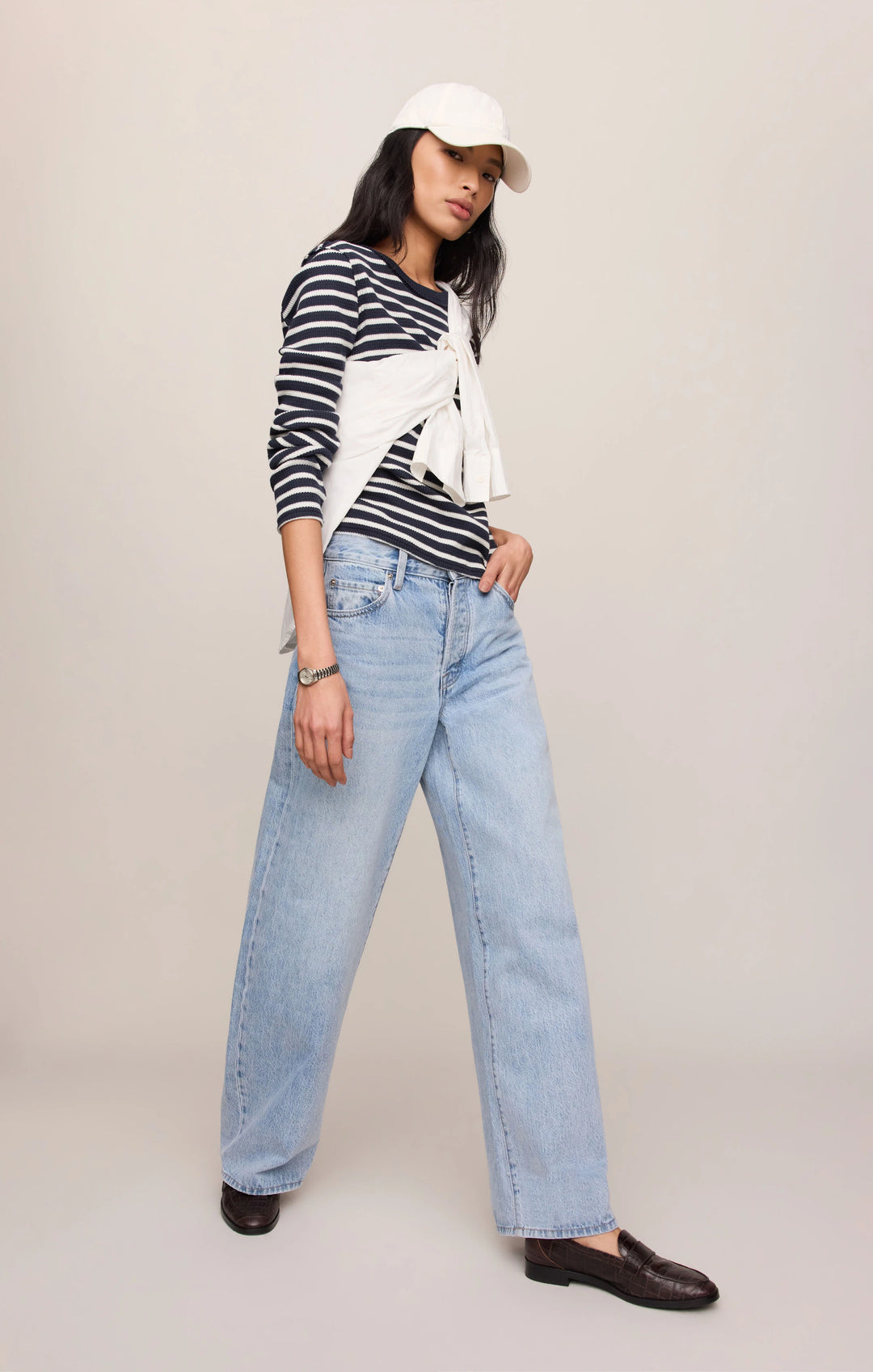 Z-Supply Women's Arlet Stripe Thermal Top - Eclipse - Sun Diego Boardshop