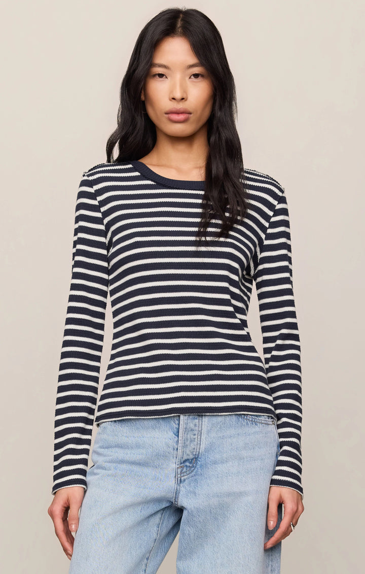 Z-Supply Women's Arlet Stripe Thermal Top - Eclipse - Sun Diego Boardshop