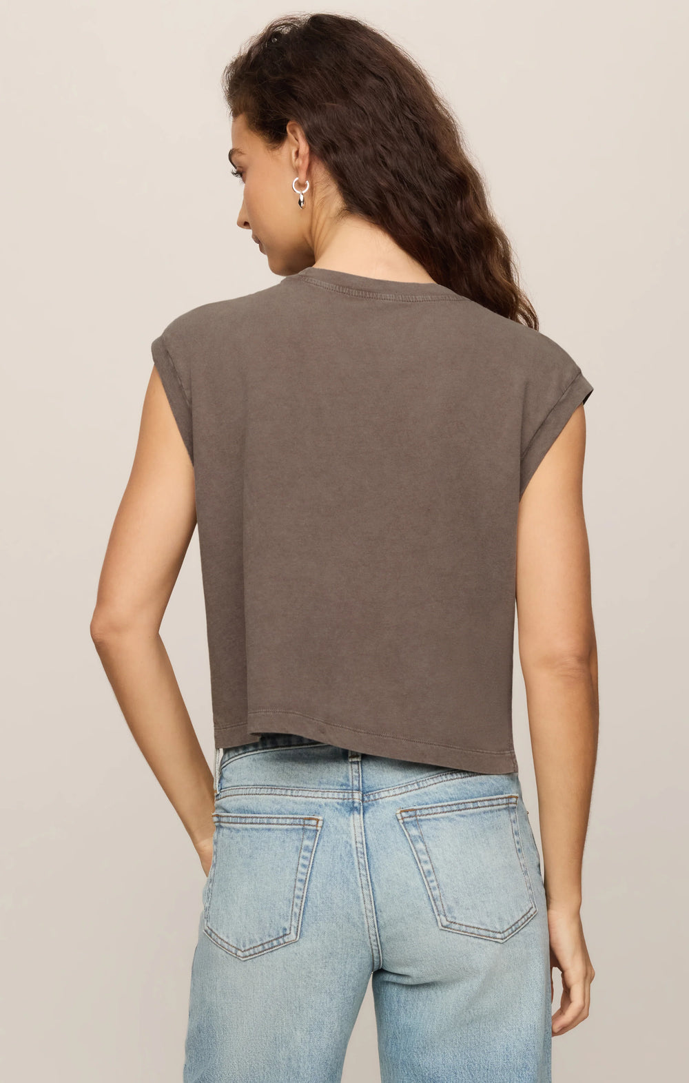 Z-Supply Women's Flex Cropped Muscle Tee - Pebble Coast - Sun Diego Boardshop