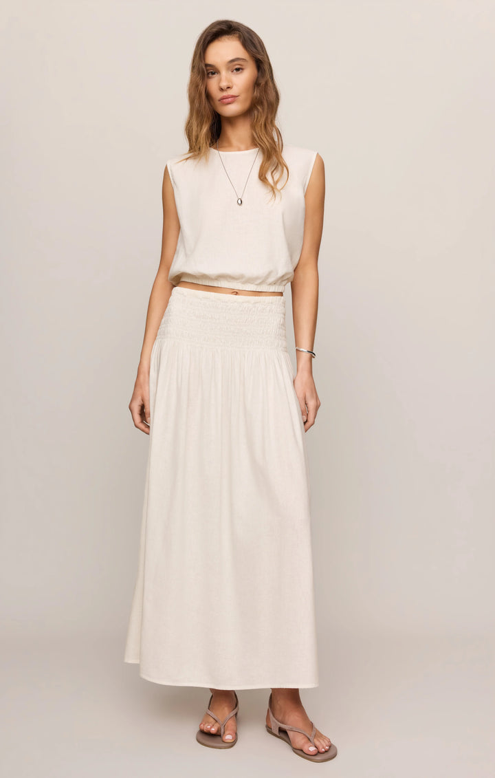 Z-Supply Women's Merit Sleeveless Linen Top - White