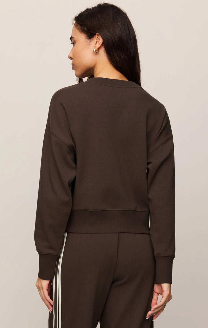 Z-Supply Women's Comeback Sweatshirt - Dark Chocolate