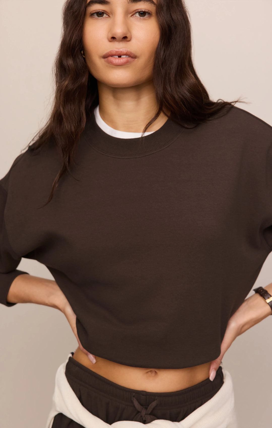 Z-Supply Women's Comeback Sweatshirt - Dark Chocolate