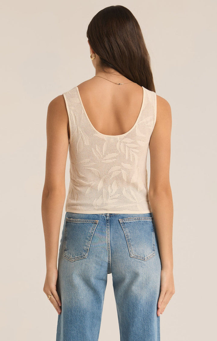 Z-Supply PALM SPRINGS CROPPED SWEATER TANK - Sea Salt - Sun Diego Boardshop