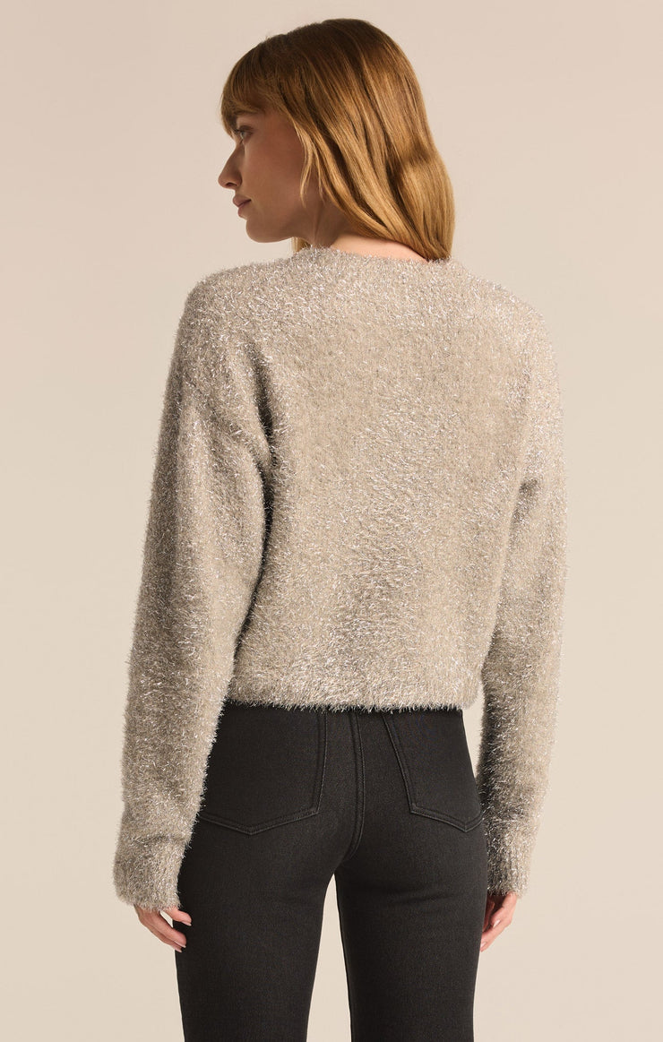 Z-Supply Tinseltown Cropped Sweater - CHAMPAGNE - Sun Diego Boardshop