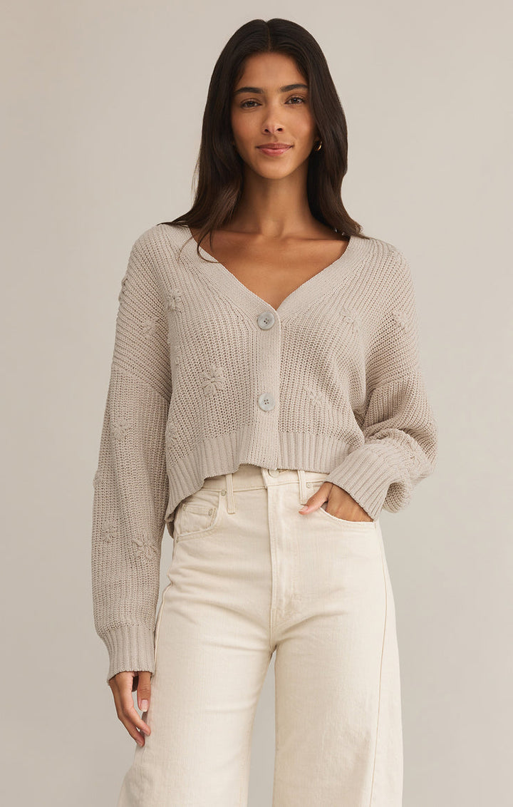 Z-Supply Fleur Cropped Cardigan - PARCHMENT - Sun Diego Boardshop