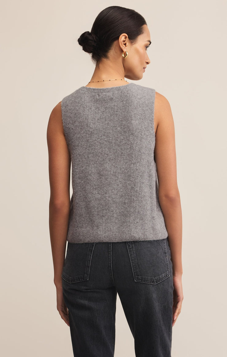 Z-Supply Bryce Sweater Vest - Medium Heather Grey - Sun Diego Boardshop