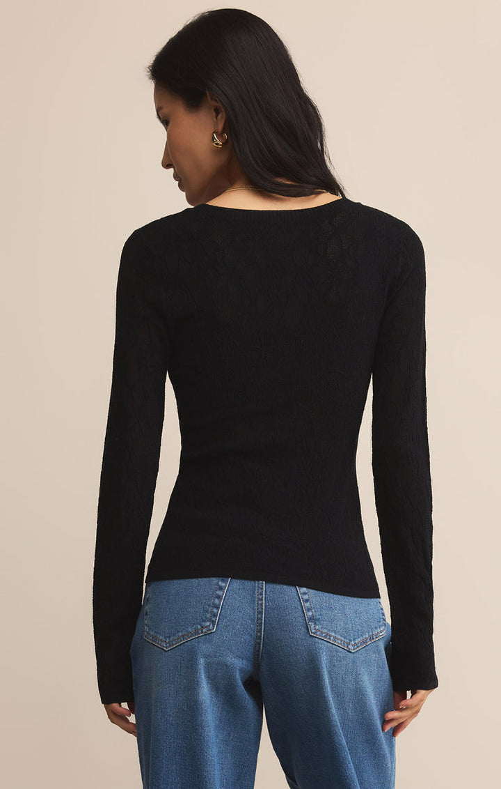 Z-Supply Tibi Scoop Mesh Top - Black - Sun Diego Boardshop