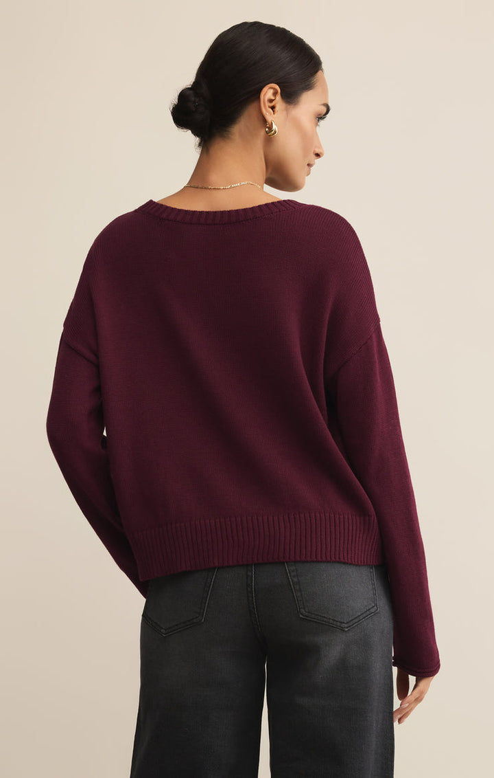 Z-Supply Sienna Merry Sweater - Merlot