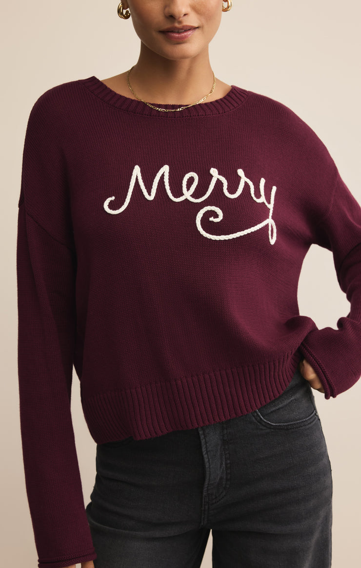 Z-Supply Sienna Merry Sweater - Merlot