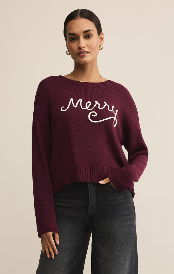 Z-Supply Sienna Merry Sweater - Merlot