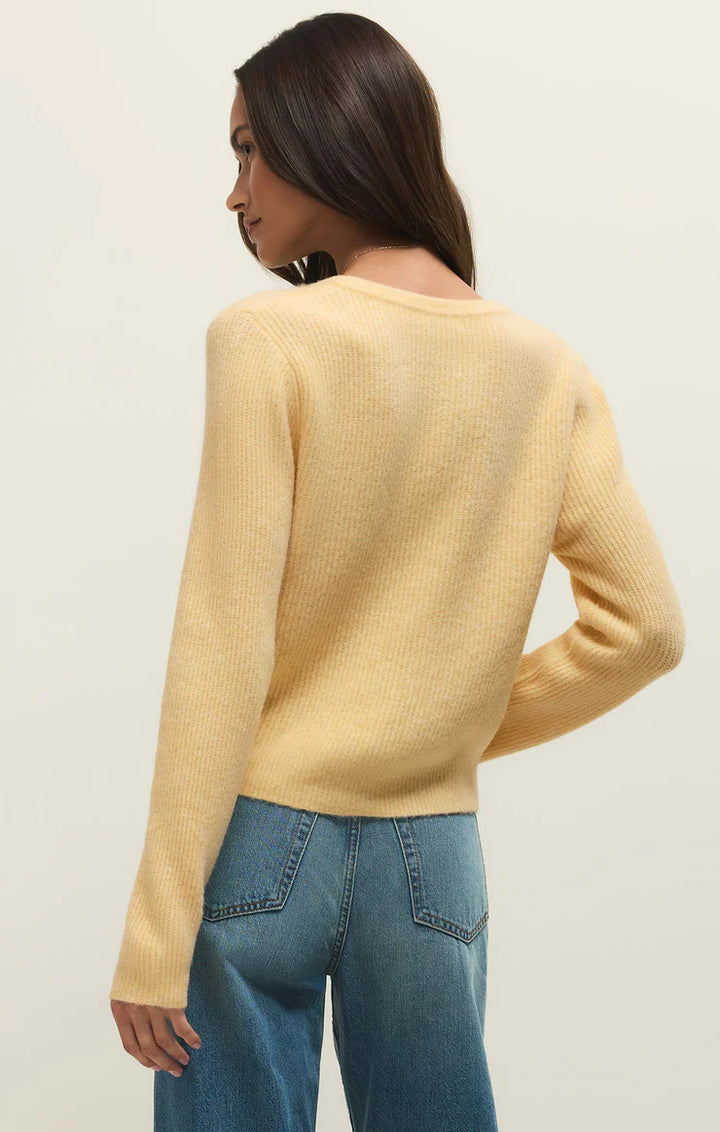 Z-Supply Medina Cozy Rib Cardigan - Custard - Sun Diego Boardshop