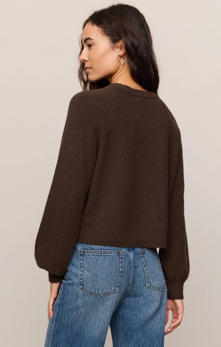 Z-Supply Women's Coming Up Cozy Sweater - Dark Chocolate - Sun Diego Boardshop
