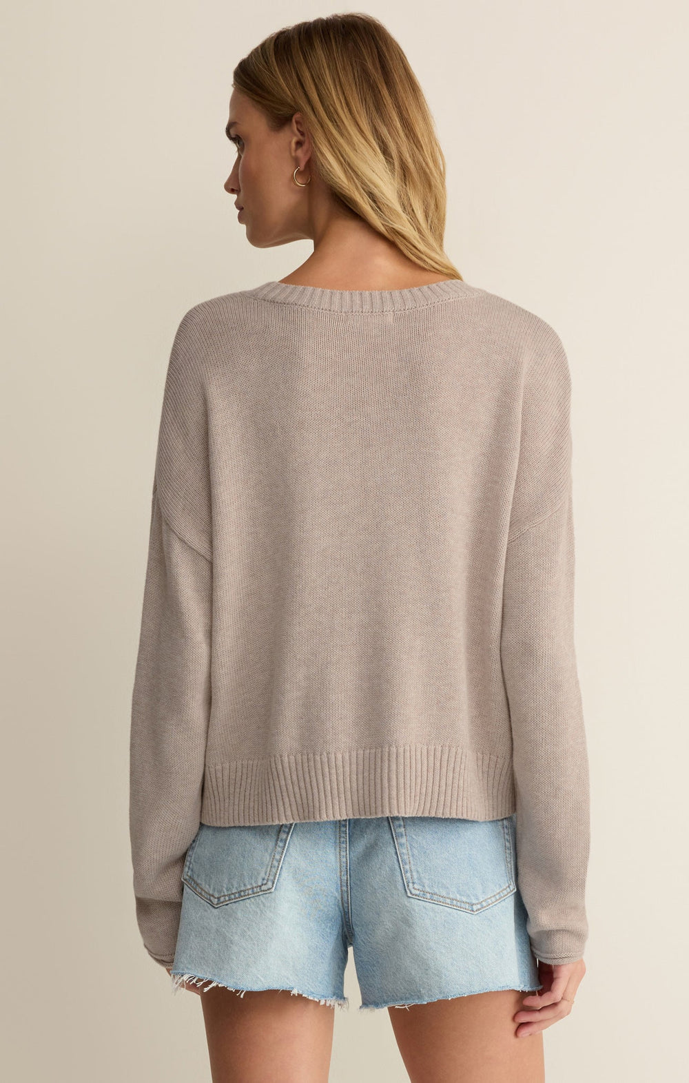Z Supply Women's Sienna Patriot Sweater - Natural Heather - Sun Diego Boardshop