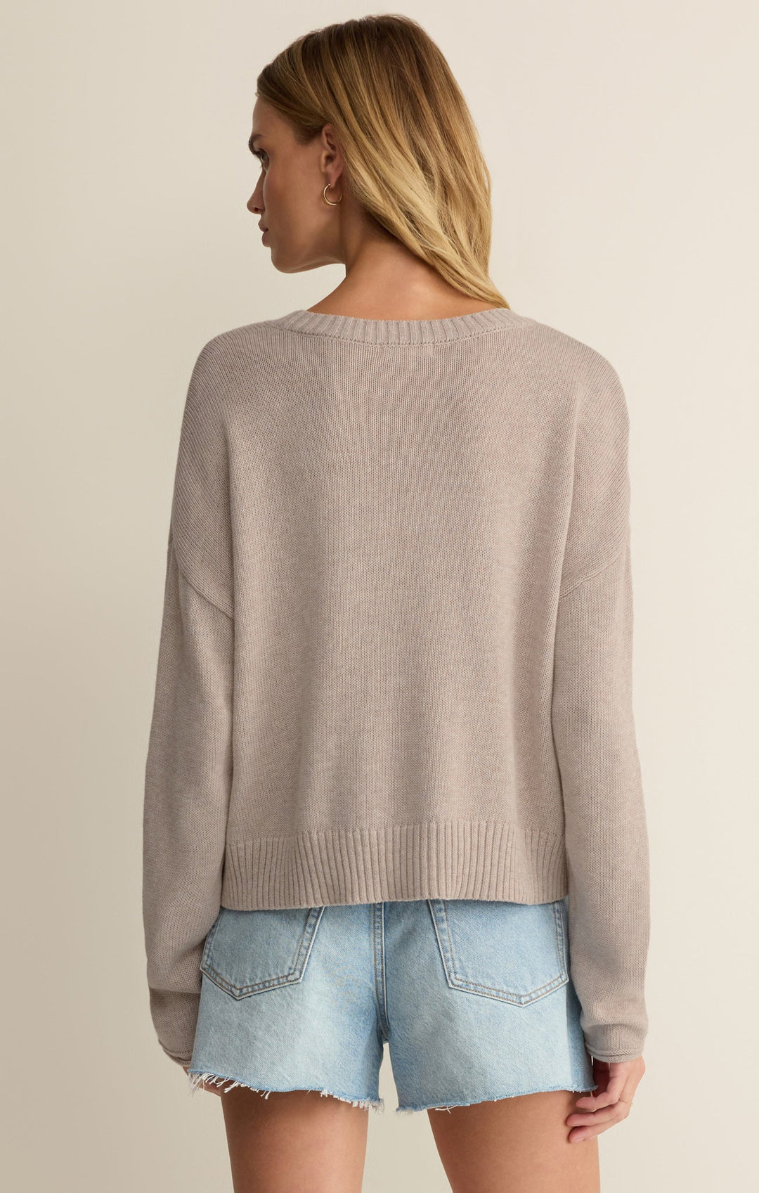 Z Supply Women's Sienna Patriot Sweater - Natural Heather - Sun Diego Boardshop