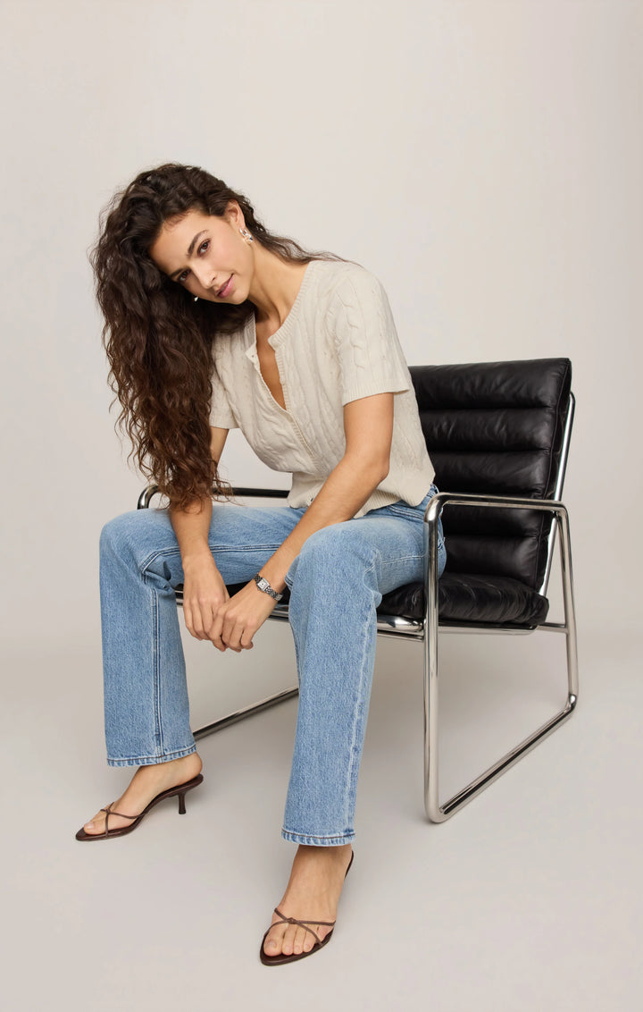 Z-Supply Women's Cera Short Sleeve Cardigan - Cloud