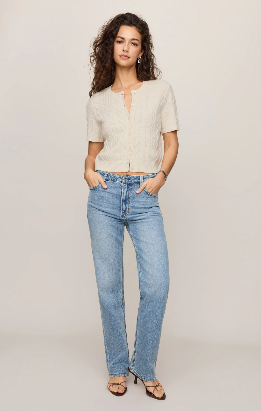 Z-Supply Women's Cera Short Sleeve Cardigan - Cloud