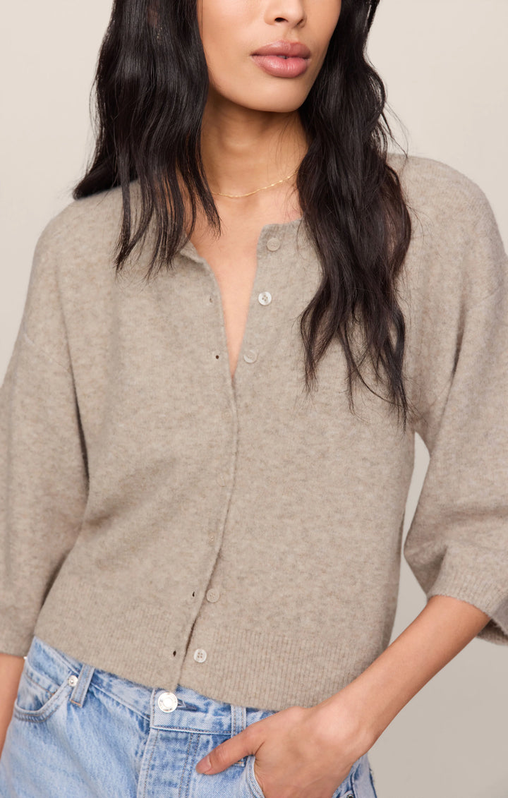 Z-Supply Women's Valor Short Sleeve Cardigan - Natural Heather - Sun Diego Boardshop