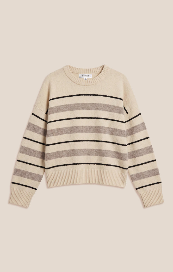 Z-Supply Women's Cirrus Stripe Sweater - Chalk - Sun Diego Boardshop