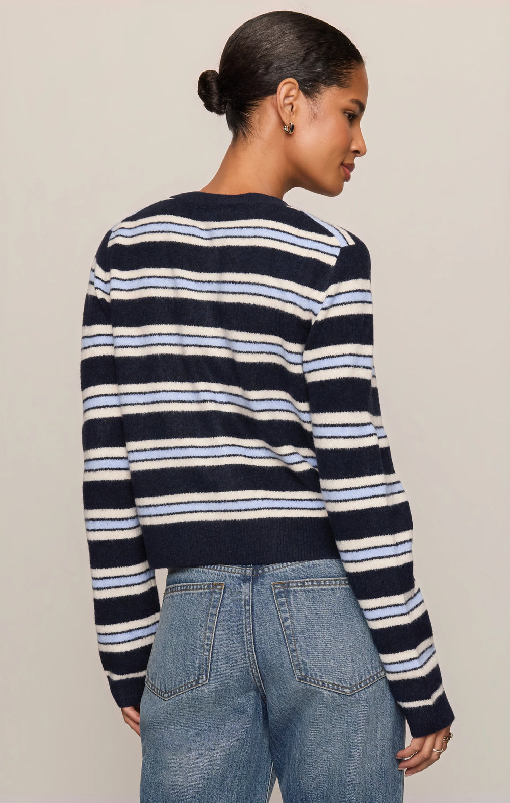 Z-Supply Women's Medina Cozy Stripe Cardigan - Eclipse - Sun Diego Boardshop